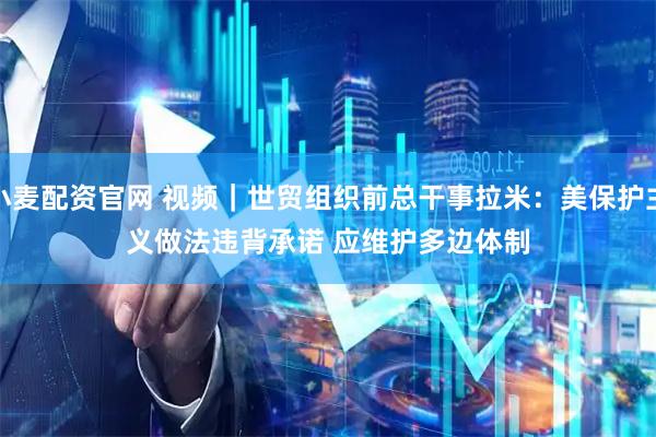 小麦配资官网 视频｜世贸组织前总干事拉米：美保护主义做法违背承诺 应维护多边体制