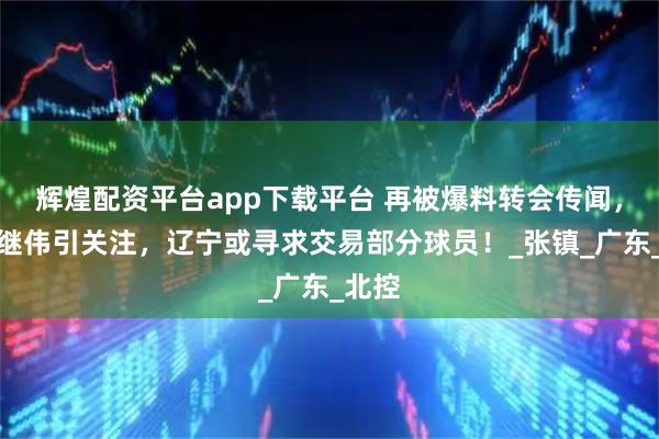 辉煌配资平台app下载平台 再被爆料转会传闻，非赵继伟引关注，辽宁或寻求交易部分球员！_张镇_广东_北控
