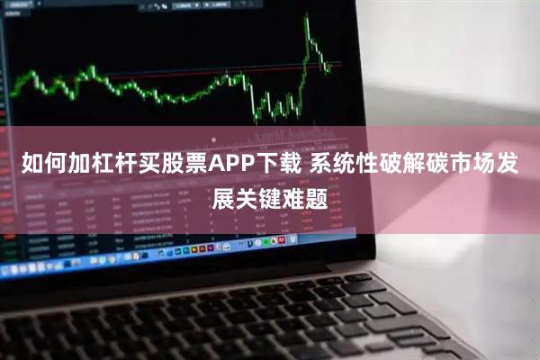 如何加杠杆买股票APP下载 系统性破解碳市场发展关键难题